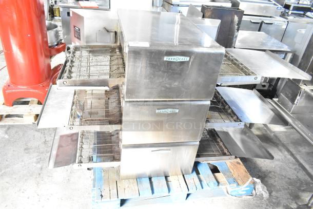 Turbochef HhC2020 stainless steel rapid cook conveyor ovens, 3 units, commercial use. 208/240V, 3 phase. Good condition.