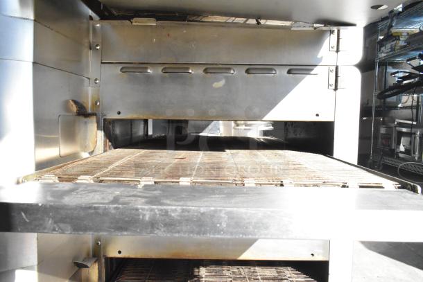 Turbochef HhC2020 stainless steel conveyor oven, electric, 2017 model, used condition, interior detail shown.