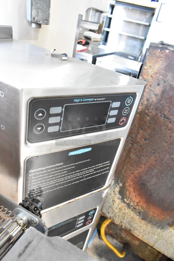 2017 Turbochef HhC2020 stainless steel commercial electric rapid cook conveyor oven, 208/240V, 3 phase, in good condition.