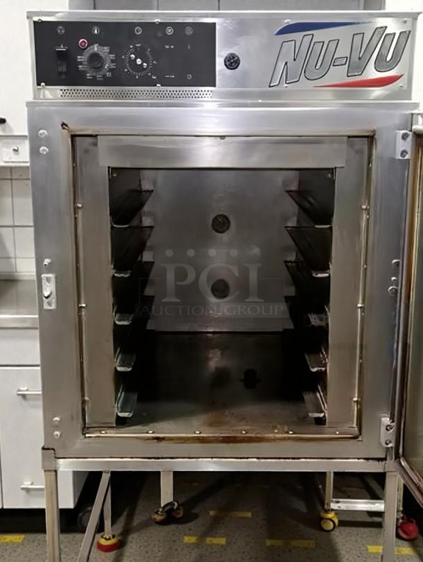 Nu-Vu RM-5T commercial electric oven, stainless steel, exceptional condition, 208V/3 Phase, ETL listed, fully tested.