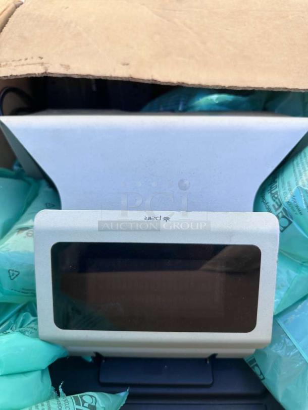 Brand new PAR EverServ Customer Display, commercial POS screen, in original box, never used, model PAR-S-POS-0295.
