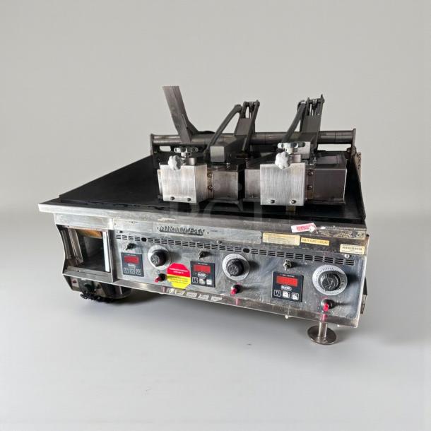Keating Miraclean® 36" gas griddle, exceptional condition, natural gas, UL & NSF listed, fully tested, three control knobs.