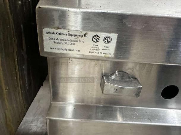 Atlanta Culinary Equipment commercial stainless steel smoker cabinet, gas-powered, NSF certified, premium condition, fully operational.