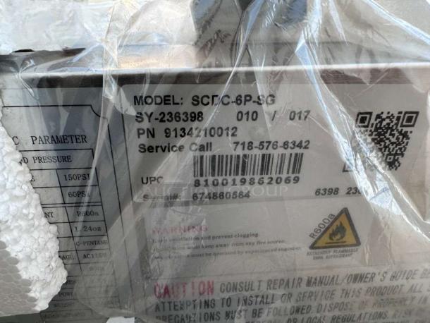 Brand new KoolMore Commercial Refrigerated Cold Food Well, 6-pan capacity, stainless steel, UL listed, in original packaging.