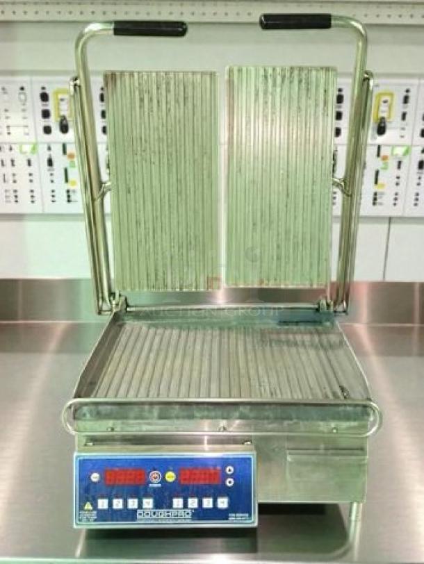 DoughXpress Commercial Digital Dough Press in outstanding condition, stainless steel, with digital controls, fully tested. Model DOUGH-L-PRESS-0327.