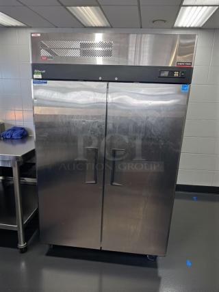 Turbo Air M3F47-2-N, 47 Cu. Ft. two-door commercial reach-in freezer in immaculate condition, UL listed, fully tested.