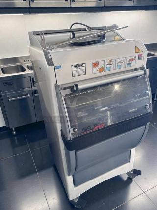 Premium JAC SFN 450/12 commercial bread slicer, 12mm slice, 120V, UL listed, pristine condition, fully operational.
