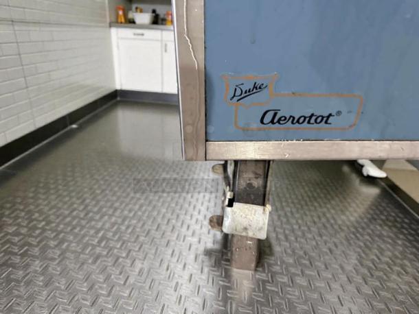 High-grade Duke Aerotot Mobile Cold Food Serving Station, stainless steel, fully tested, operational, visible model.