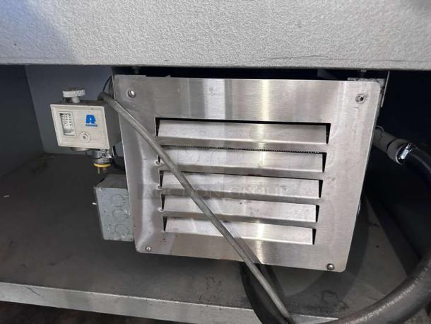 High-grade Duke Aerotot cold food station, stainless steel, fully tested, operational, model DUK-L-COLD-0341 visible.