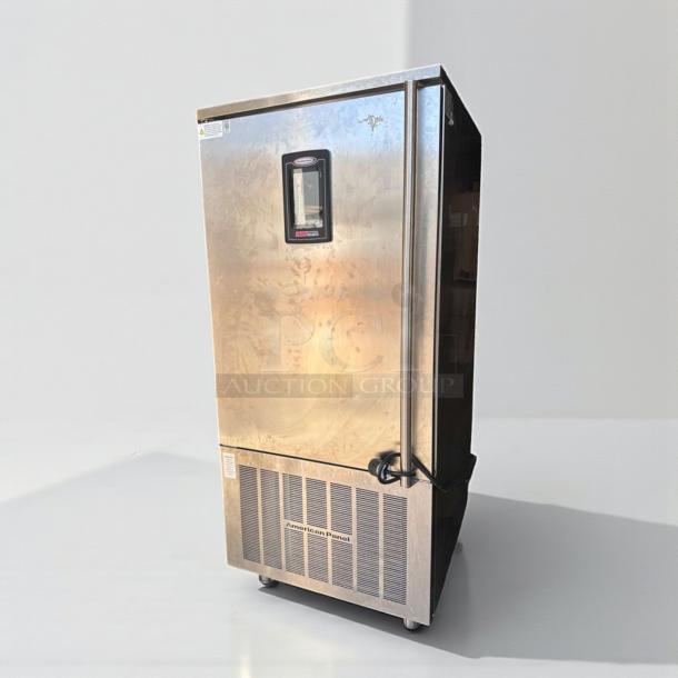 American Panel HurriChill commercial blast chiller/freezer with touchscreen control, stainless steel, model AP-L-BLAST-0359, fully tested and operational.