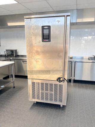American Panel HurriChill commercial blast chiller/freezer with touchscreen control, model AP-L-BLAST-0359, in premium condition.