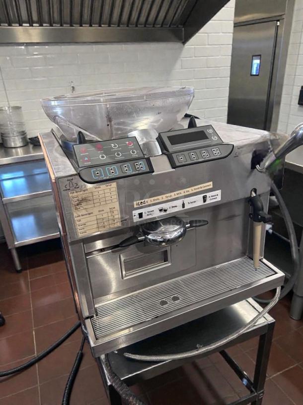 Starbucks Mastrena espresso machine, dual hopper, excellent condition, fully tested, operational, model STAR-L-ESP-0361.