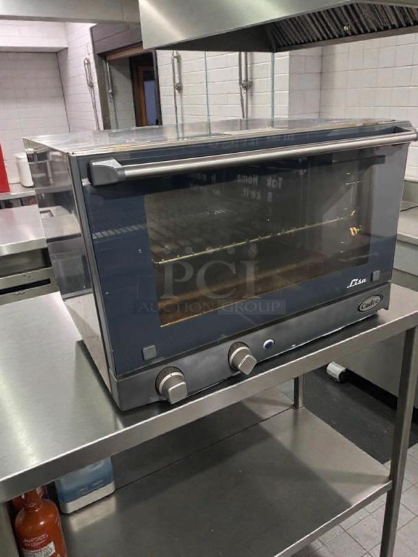 Cadco OV-013 / XAF-013-US commercial countertop convection oven, stainless steel, NSF & UL listed, refined condition.
