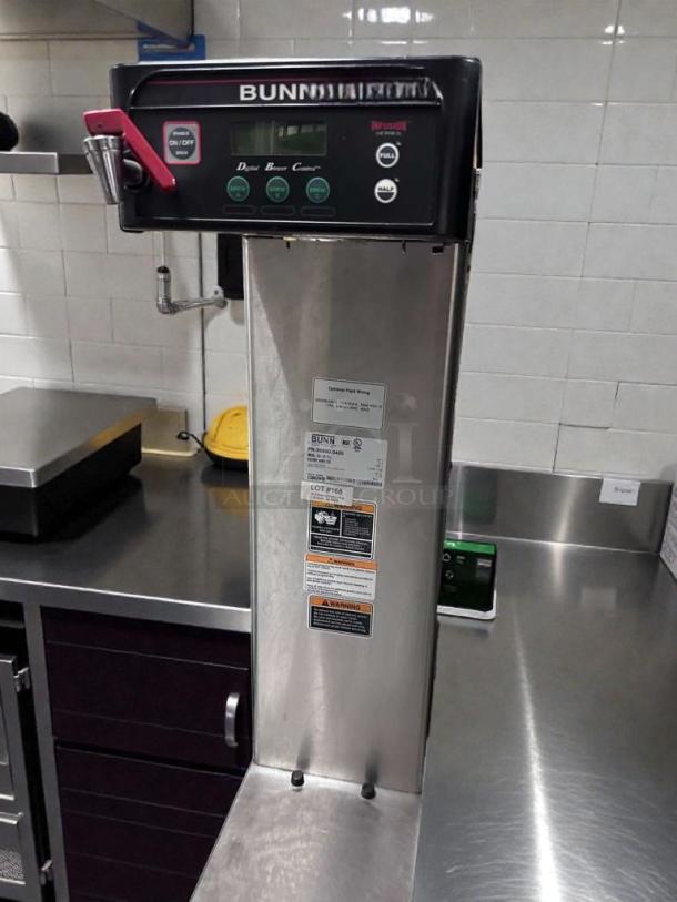 BUNN ICB-DV Tall Coffee Brewer, digital control, stainless steel, UL & NSF listed, BUNN-O-Matic, fully tested.