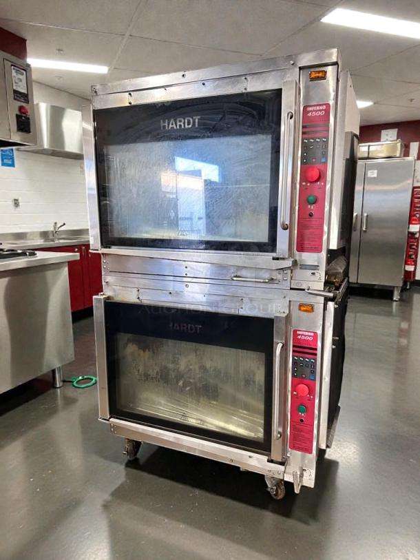 HARDT Inferno 4500 electric deck oven, double stack, superior condition, fully operational, UL listed, model HDT-L-OVN-0377.