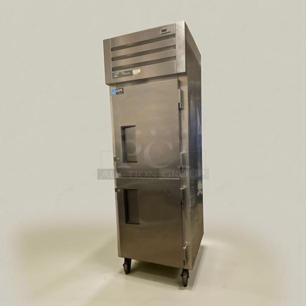 True STMTR-23 commercial reach-in refrigerator, stainless steel, 115V, single phase, top-tier condition, fully tested.