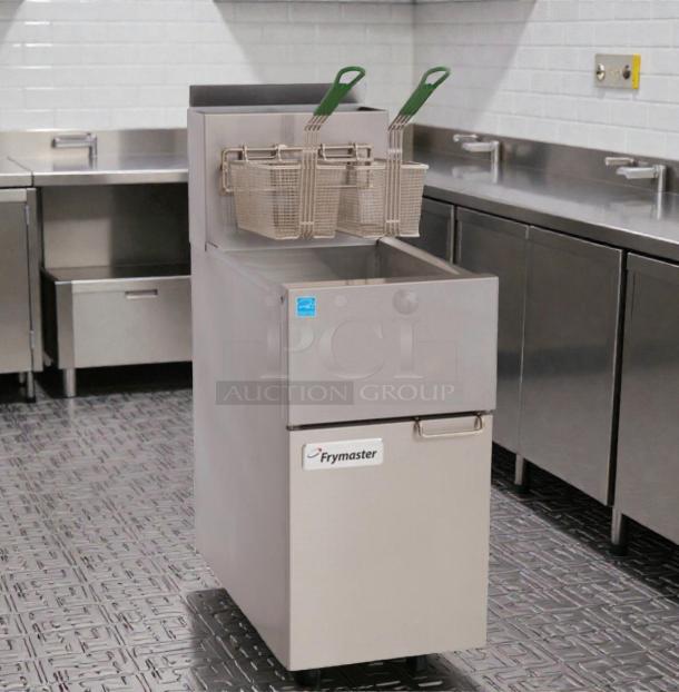 Frymaster Gas Floor Fryer, natural gas, commercial use, excellent condition, fully tested, model FRY-L-FRY-0226.