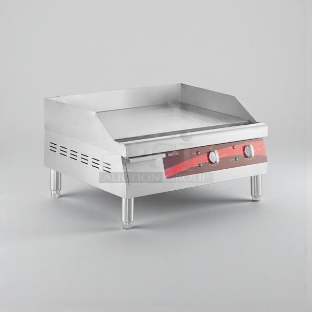 Avantco 177EG24N 24" Commercial Electric Griddle, top-tier condition, 120V, single phase, stainless steel, fully tested.