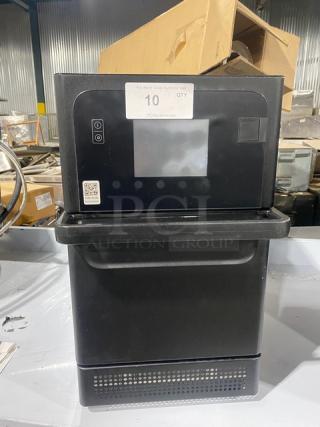 2022 MerryChef Eikon E2S black electric rapid cook oven, excellent condition, countertop model, 208/240V, 1 phase.