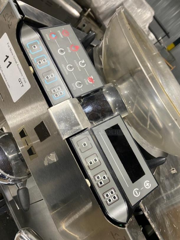 Thermoplan Mastrena CS2 espresso machine, stainless steel, 2018 model, with bean hopper, electric, 208V, serial 40-148773.