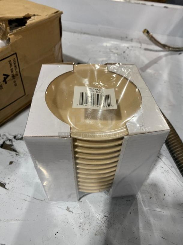 Adcraft Commercial Tan Melamine 10 Oz. Rimmed Soup Bowls, Model MELBL10T, 12-Pack, New in Packaging.