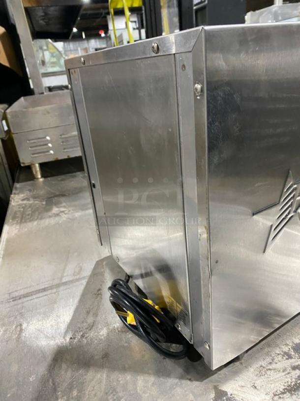 Star QCS Series stainless steel countertop conveyor toaster, model QCS250C, showcasing durable construction.