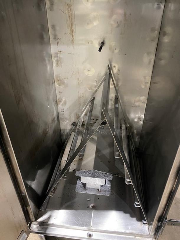 Cookshack Commercial Smoker Oven, Model 150, electric, digital control, stainless interior, on casters, SN: AC-2013.