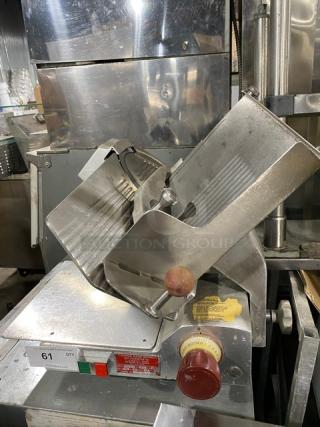 Fleetwood Commercial Stainless Steel Electric Powered Countertop Meat/Cheese Deli Slicer! Model: 412/B SN: 412C9427529! 115V 1 Phase! On Legs! - Item #1232201