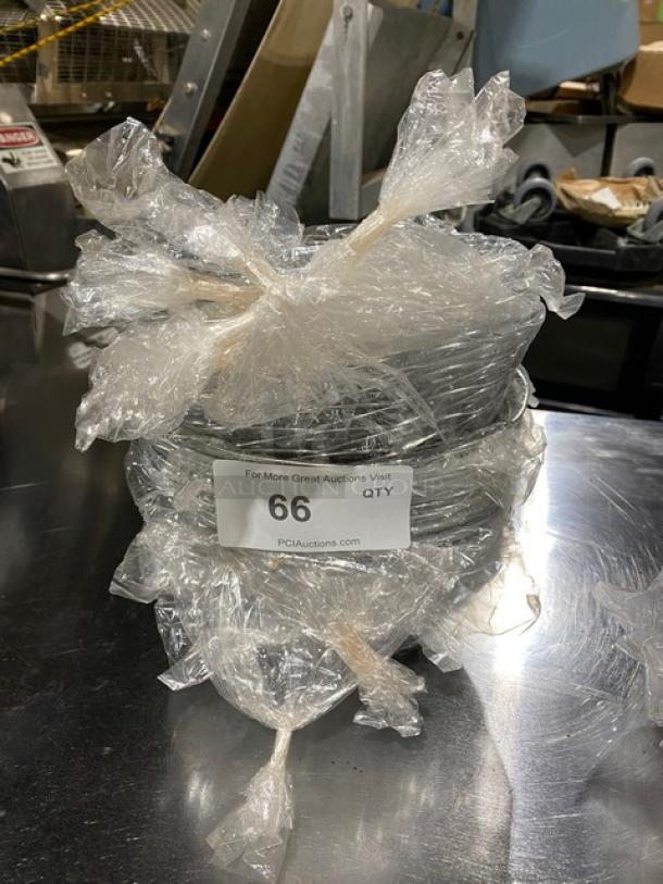 American Metalcraft FRUC16 chrome-plated 9"x6" oval birdnest basket, new, tagged with auction info, wrapped in plastic.