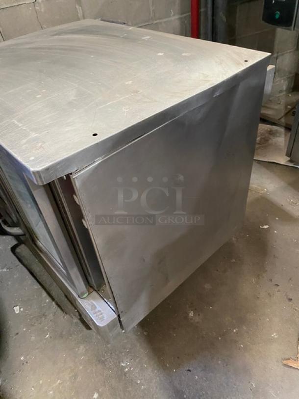 Southbend Marathoner Gold Series convection oven, stainless steel, single stack, includes wired oven rack; used condition.