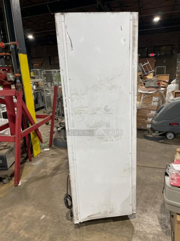 Urban Cultivator Commercial indoor garden, white, double glass doors not visible, on casters, Model Commercial 001, 120V.