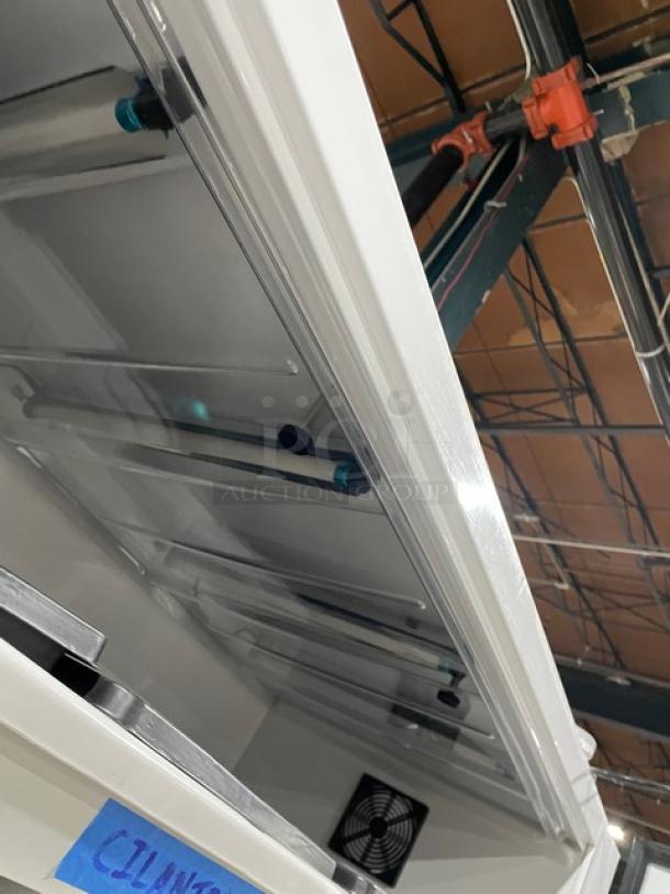 Urban Cultivator Commercial001 indoor garden; double glass doors; electric; on casters; model and SN: VCC-1804-104P3; 120V.