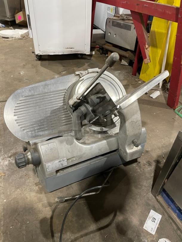 Hobart Commercial Electric Meat Slicer, Model 2712, Countertop, Semi-Automatic, 120V, used condition, SN: 56-1207-821.