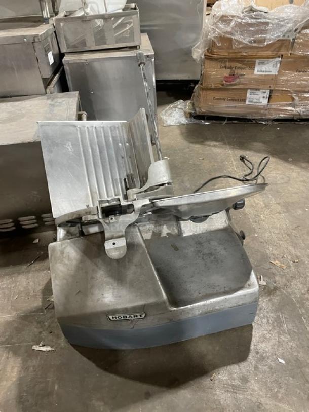 Hobart 2712 commercial electric deli slicer, semi-automatic, countertop model, used condition, 120V 1 Phase, serial 56-1207-821.
