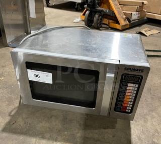 Solwave! 2023! Late Model! Commercial Stainless Steel Electric Powered Countertop Microwave Oven! With Digital Control! Model: 180MW1000SS SN: 230500807! 120V 1 Phase! On Legs! - Item #1232237
