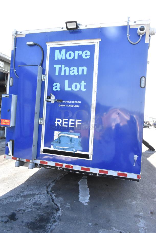 2021 Cruising Kitchens 24' Burger King fast food trailer, blue exterior with "More Than a Lot" signage.