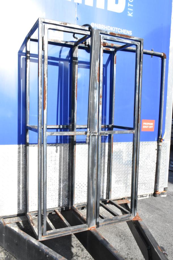 Brand new 2021 Cruising Kitchens 24' Burger King mobile kitchen trailer with steel frame, propane shut-off, and durable fixtures.