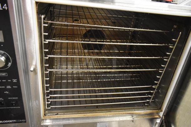 2025 Blodgett BCX-14E commercial electric combi convection oven, 208V, 3 phase, visible racks, good condition.
