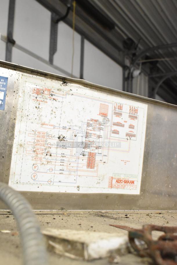 Alto Shaam Stainless Steel Quickchiller Blast Chiller, visible wire diagram, includes 2 probes, commercial use.