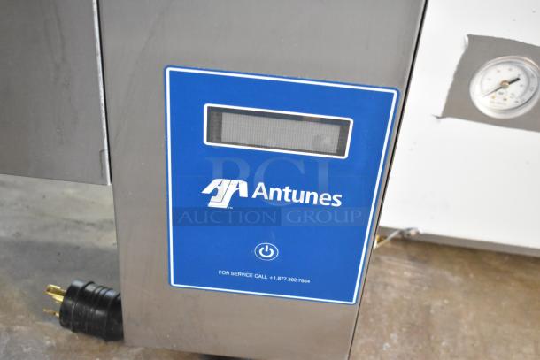 2021 AJ Antunes BKT-2V Vertical Contact Toaster, 200-240V, 1 Phase, features blue control panel, excellent condition.