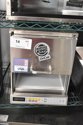 2021 Menumaster OC24BK commercial microwave oven, stainless steel, 208/240V, 1-phase, countertop model, excellent condition.