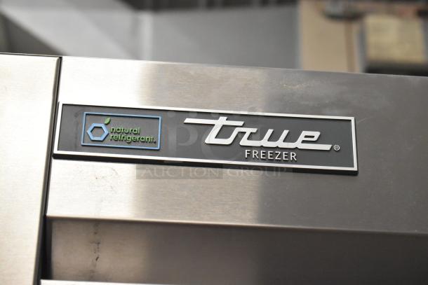 Brand new 2021 True T-23F-2-HC-MC commercial freezer, 2 half-size doors, natural refrigerant label, 115V, 1 Phase.