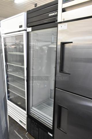 2019 Habco SE18 Commercial Cooler, single door, poly-coated racks, 115V, 1 phase, excellent condition.