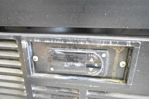 2019 Habco SE18 cooler control panel, showing temperature adjustment knob. Visible wear on panel surface.