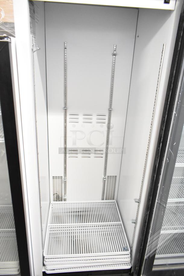 2019 Habco SE18 single door cooler; commercial use, poly coated racks, 115V, 1 phase, excellent condition.
