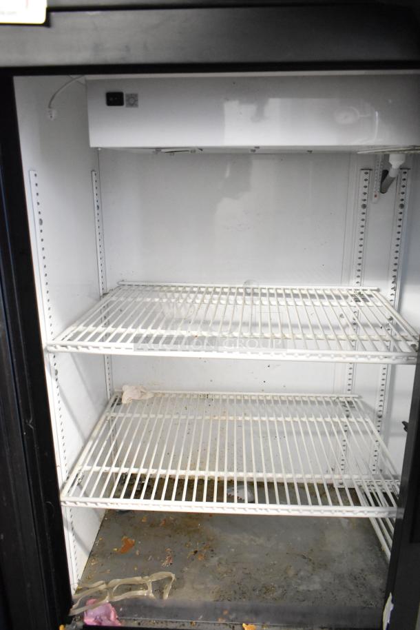 2019 True GDM-41SL-48-HC-LD cooler, poly-coated racks, used condition, 2-door reach-in, 115V, 1 phase.