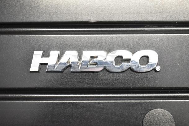 2019 Habco SE18 Commercial Cooler, single door, poly coated racks, 115V, 1 phase; brand logo visible on door.