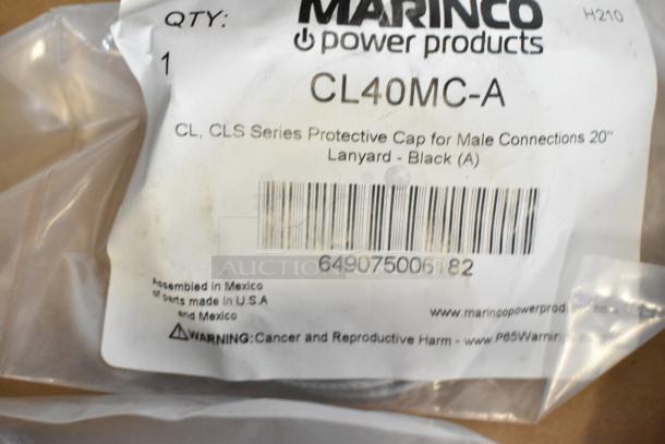 Bag of Marinco CL40MC-A Protective Cap, new, labeled with barcode and assembly information, containing parts from USA and Mexico.