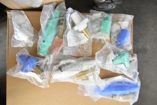 Nine brand new Marinco electrical items sealed in plastic, including protective caps, panel mounts, and single pin connectors.