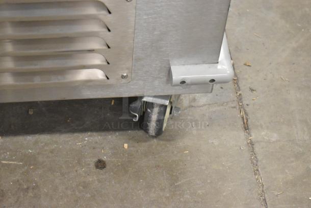2021 H&K 52473-1 commercial French fry freezer on sturdy casters; durable stainless steel, 115V, 1 phase.